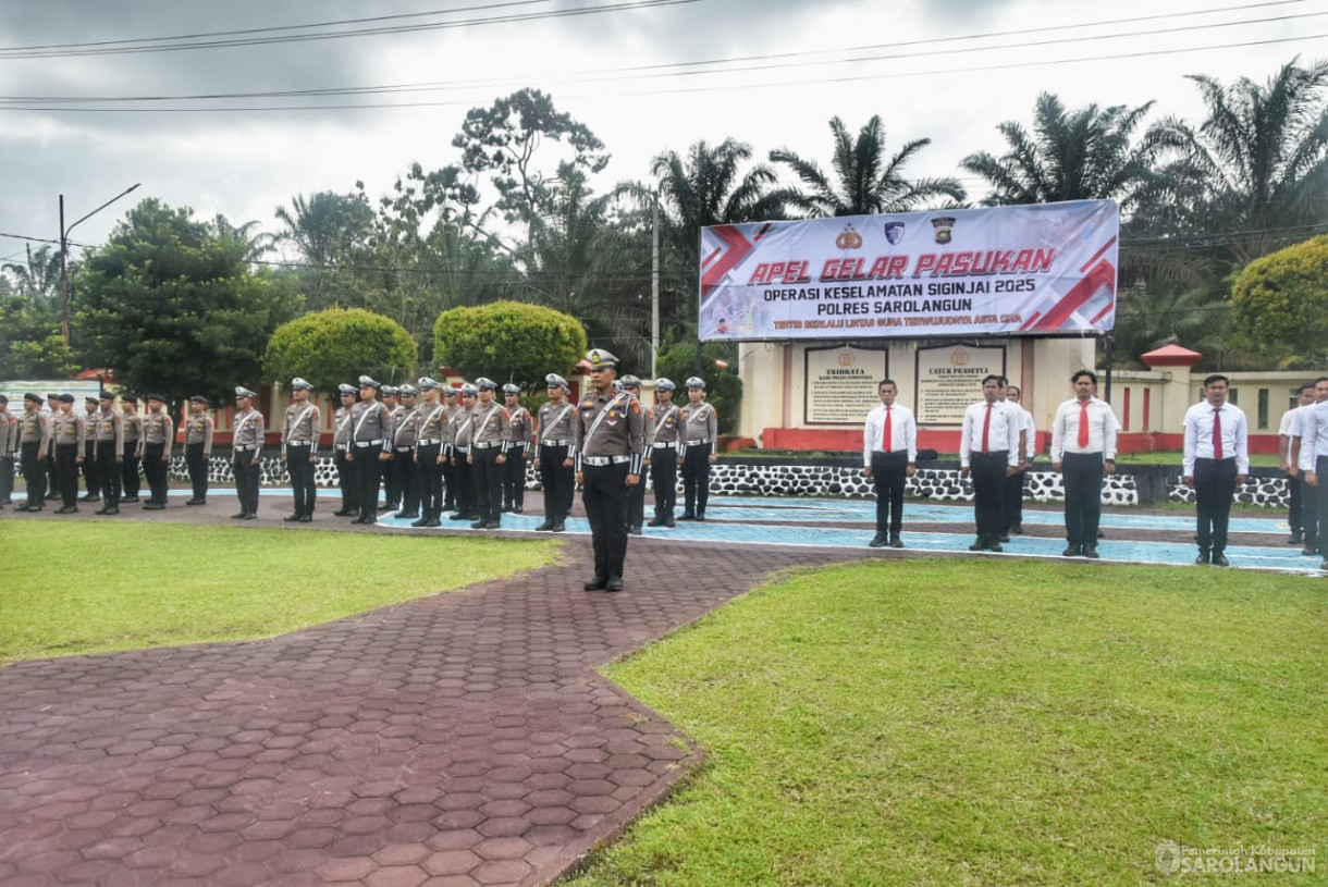 10 Februari 2025 - Apel Gelar Pasukan Operasi Keselamatan Siginjai 2025 Bertempat di Polres Sarolangun 