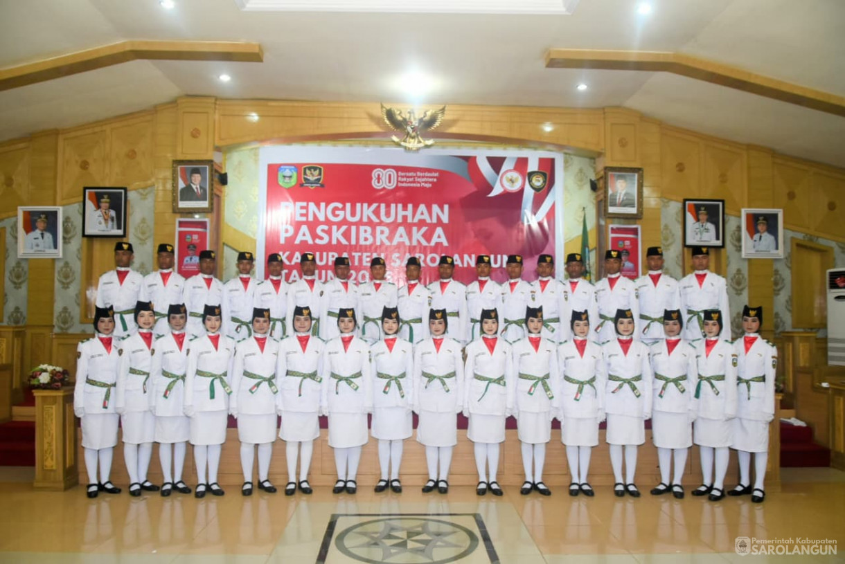 15 Agustus 2025 Pengukuhan Paskibraka Kabupaten Sarolangun