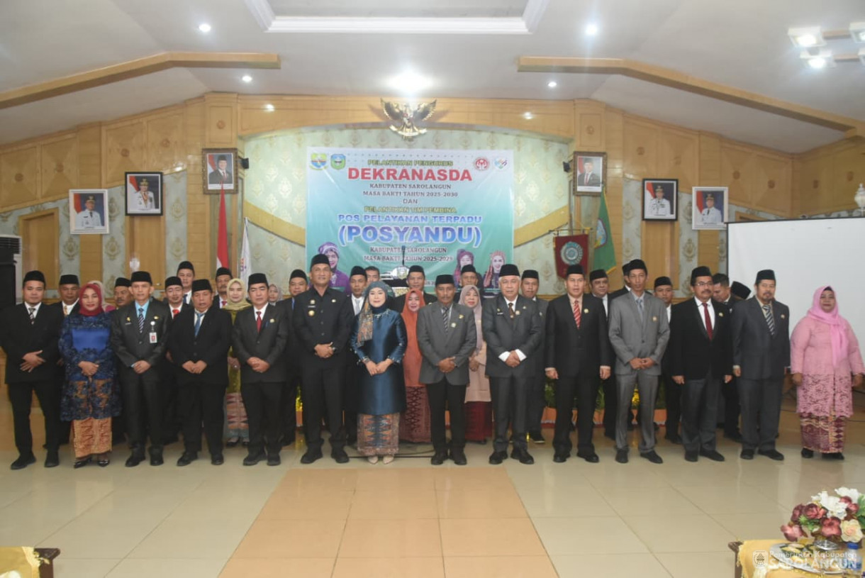 13 Agustus 2025 -&nbsp;Pelantikan Pengurus Dekranasda Kabupaten Sarolangun dan Tim Pembina Posyandu Kabupaten Sarolangun