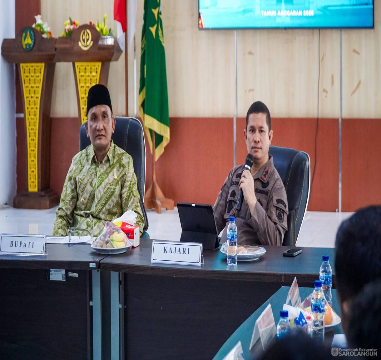 4 Juni 2026 Bupati Sarolangun Menghadiri Pemaparan Proyek Strategis Daerah di Aula Kantor Kejaksaan Negeri Sarolangun