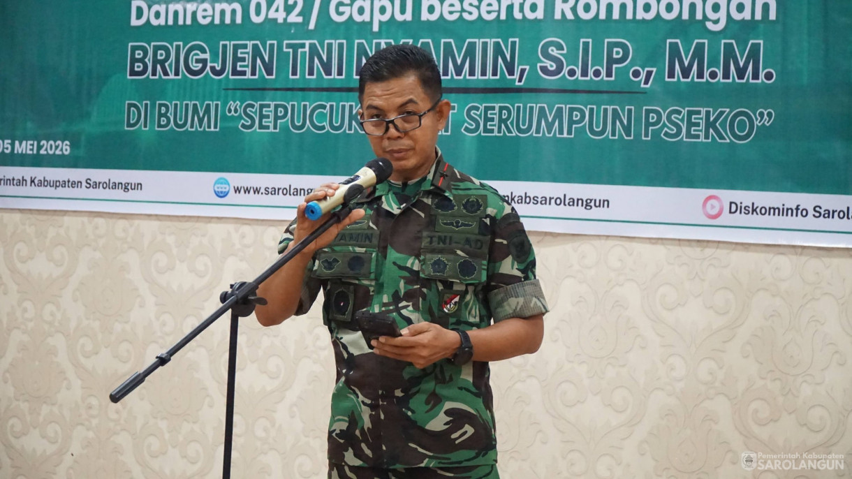 5 Mei 2026 Kunjungan Kerja Danrem 042 Gapu Beserta Rombongan di Rumah Dinas Bupati Sarolangun