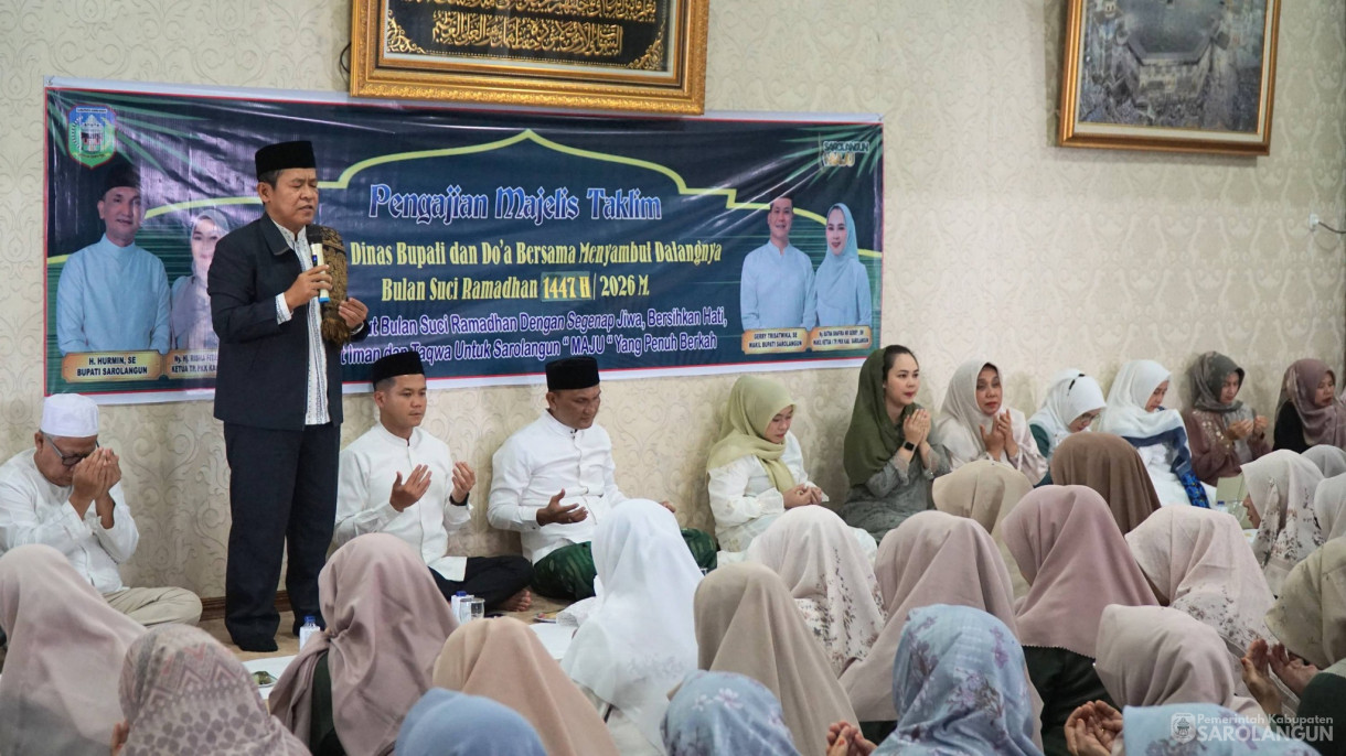 6 Januari 2026&nbsp; Pembacaan Majelis Ta lim dan Doa Bersama Menyambut Bulan Suci Ramadhan 1447 AH di DPRD Bupati Sarolangun