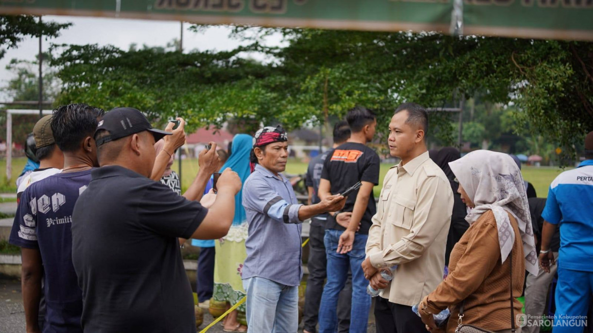 Monitoring Dalam Rangka Operasi Pasar Gas Elpiji 3 kg sejumlah 560 tabung untuk masyarakat di Laman Basamo