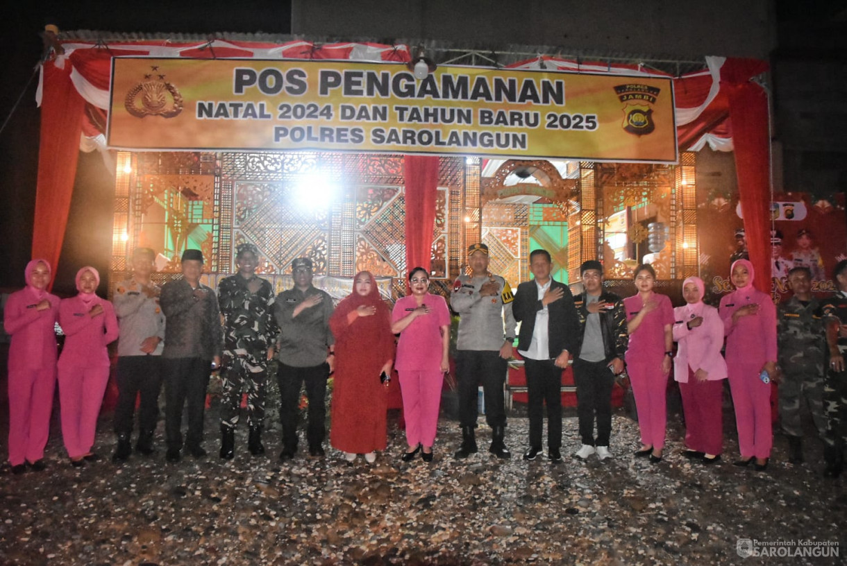 24 Desember 2024 - Meninjau Pos Pengamanan Nataru di Kecamatan Singkut dan Kecamatan Pelawan