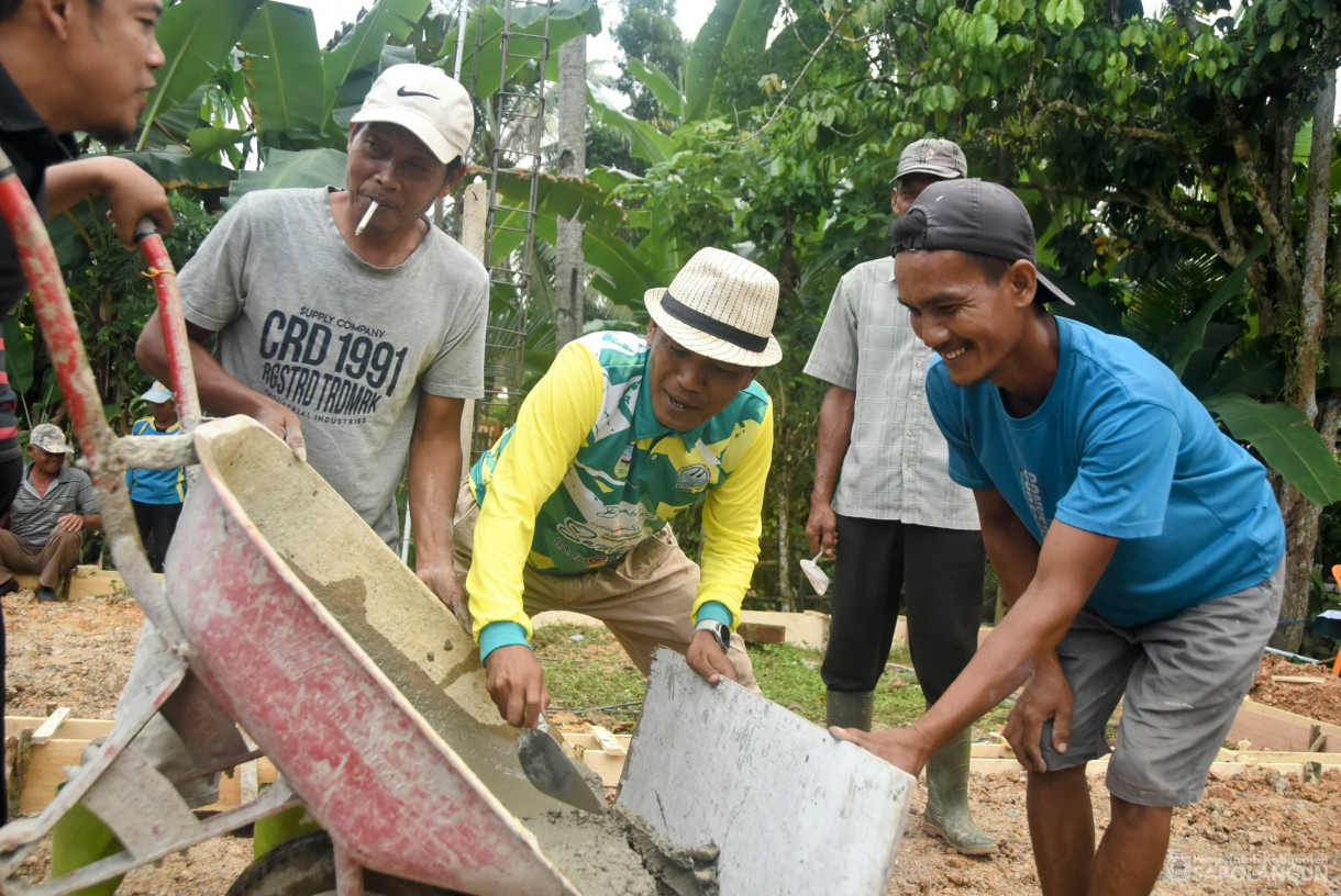 28 Juni 2025 -&nbsp;Gotong Royong Pembangunan Tempat Wudhu dan Toilet Masjid Jami Attaufiq Tanjung Rambai