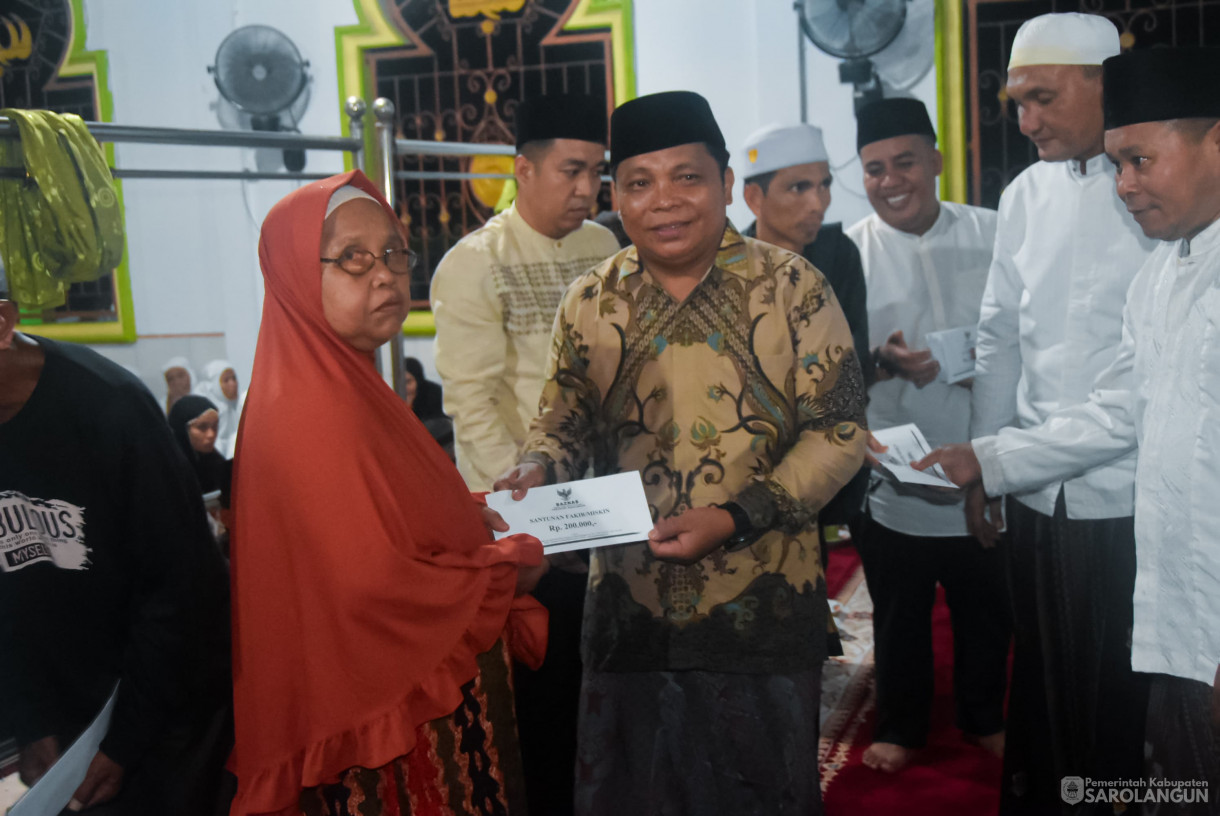 25 Maret 2025 -&nbsp;Buka Bersama Di Kediaman Anggota DPRD Dapil IV Bapak H. Tabroni, Dilanjutkan Safari Ramadhan di Masjid Al Muhajirin Desa Pekan Gedang Kecamatan Batang Asai