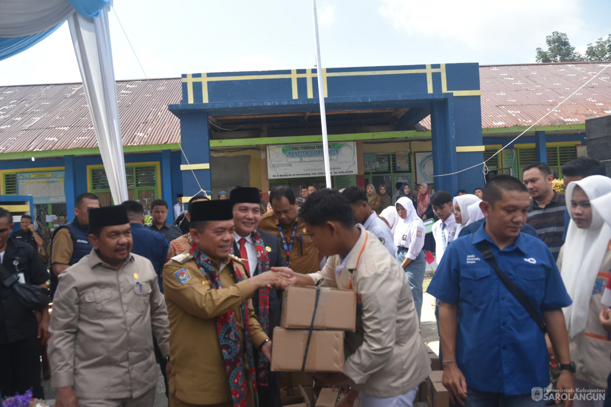 23 Juli 2024 - Penyerahan Bantuan Dumisake, Bertempat di SMK&nbsp; N 4 Sarolangun