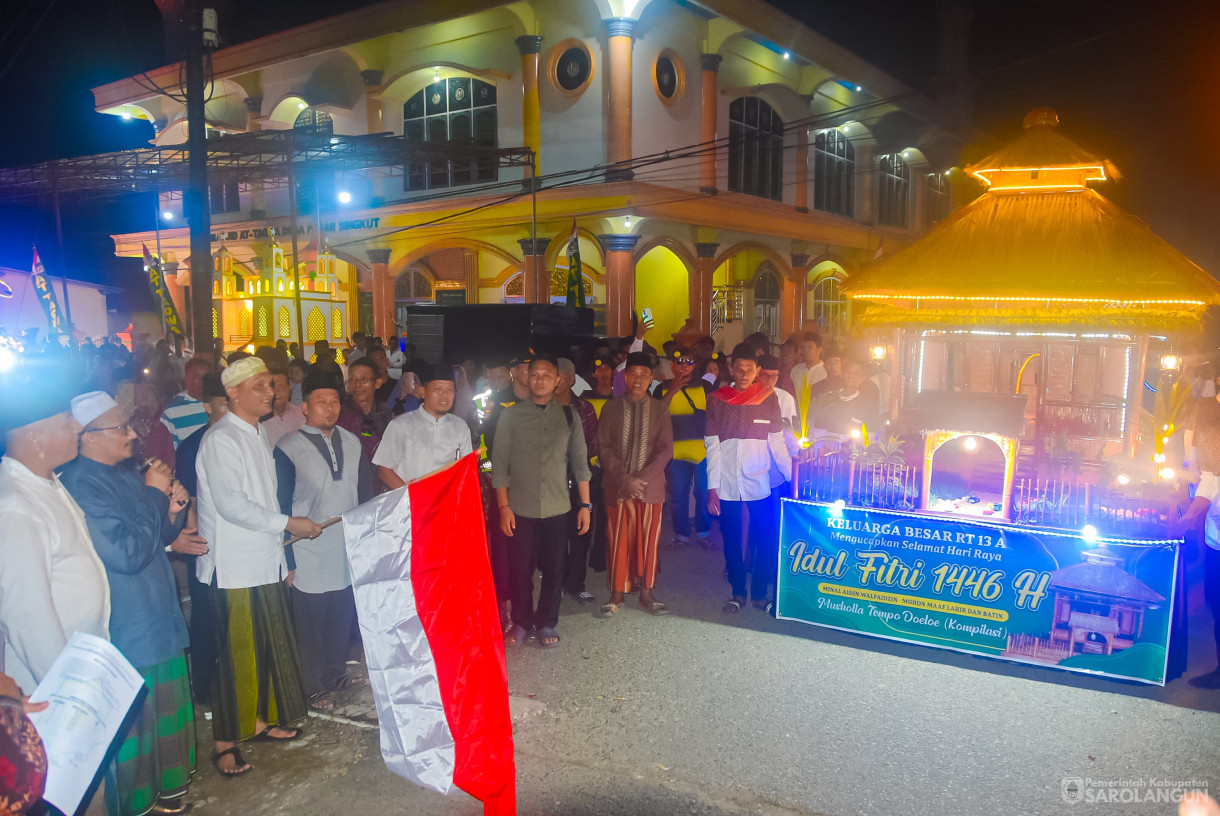 30 Maret 2025 - Pembukaan Pawai Akbar Keliling Idul Fitri 1446 H Bertempat di Masjid Jami Attaqwa Dusun II Sido Mulyo Desa Pasar Singkut&nbsp;