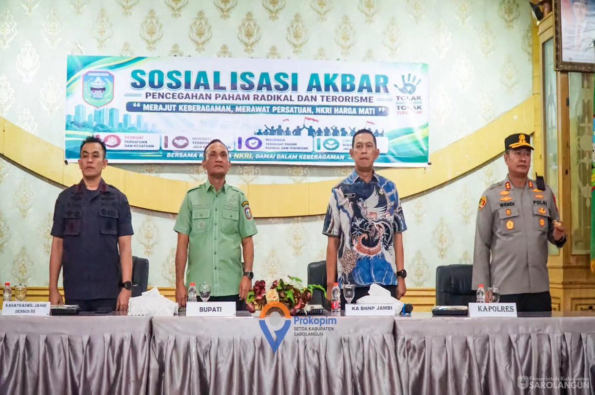 7 Agustus 2026 Sosialisasi Akbar Paham Radikal dan Terorisme, Tindak Pidana Cyber dan Perundungan di Lingkungan Pemerintah Desa Kelurahan dan Kecamatan seKabupaten Sarolangun