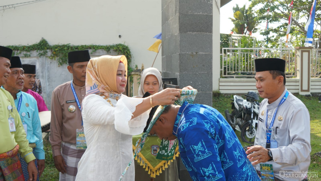 Kafilah MTQ KabupatenTanjung Jabung Barat Tiba di Kabupate Sarolangun