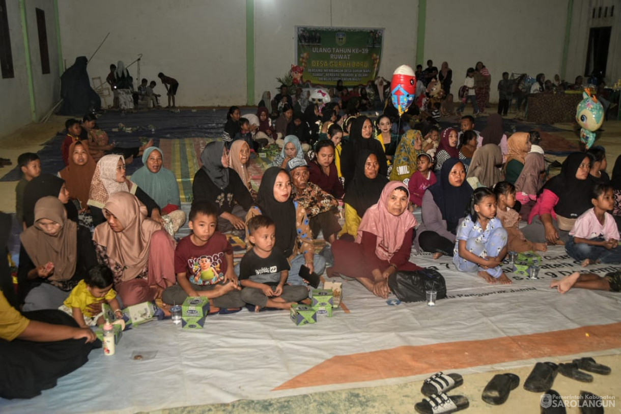 Peringatan Hari Jadi Desa Guruh Baru ke 39 Kecamatan Mandiangin Timur