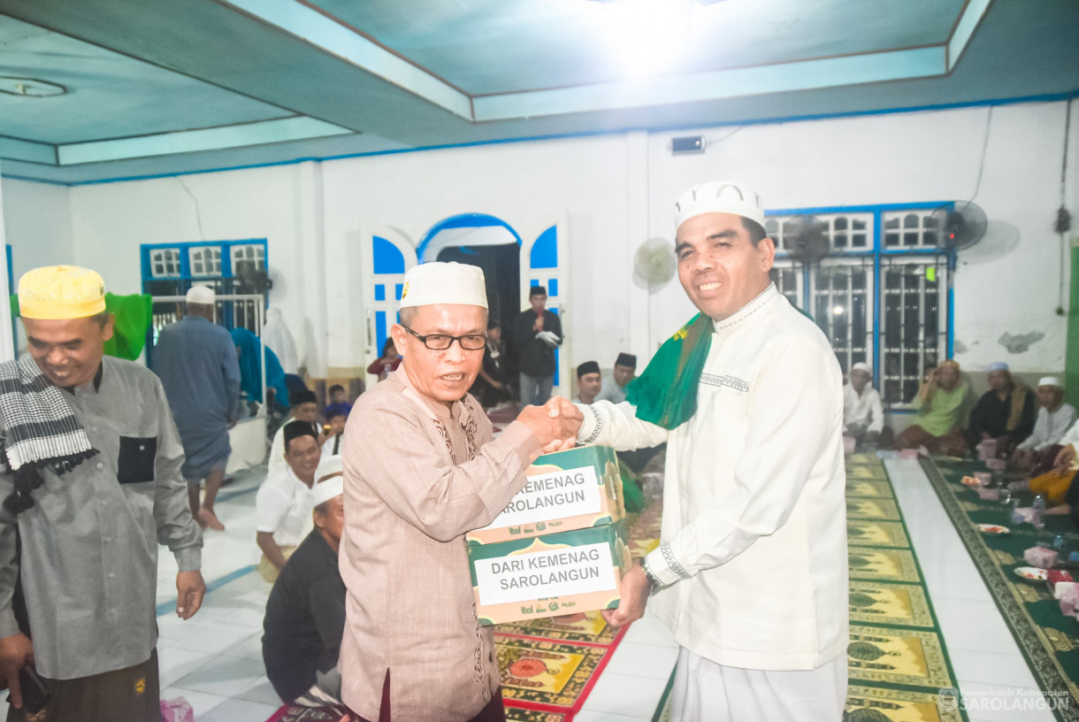 13 Maret 2025 -&nbsp;Safari Ramadhan Bertempat di Masjid Al Abrar Renah Tanjung Desa Lubuk Resam Hilir Kecamatan Cermin Nan Gedang