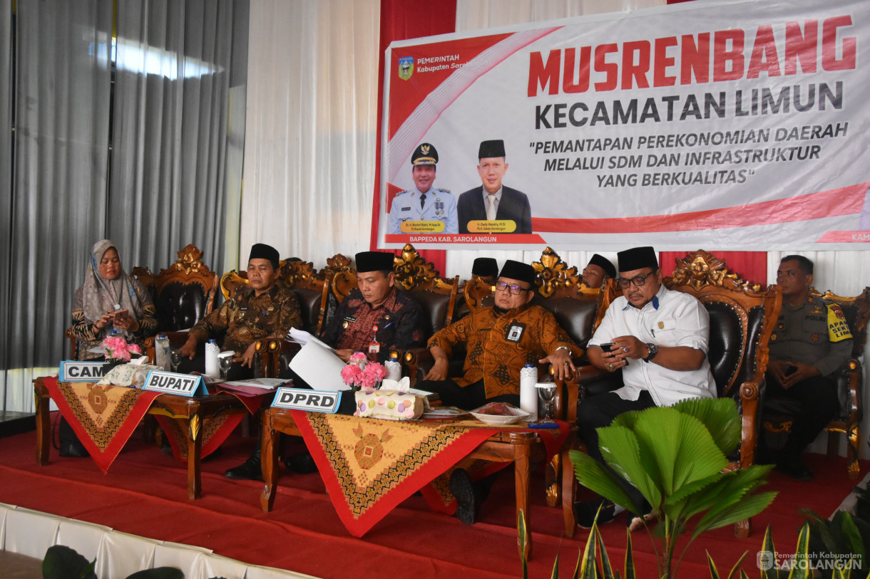 1 Februari 2024 - Musrenbang Kecamatan Limun Di Kantor Camat Limun