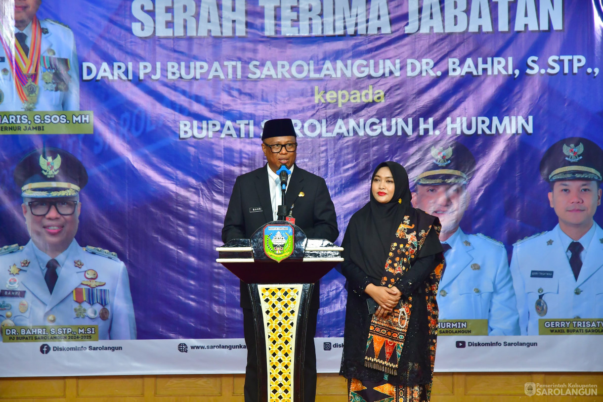 4 Maret 2025 - Serah Terima Jabatan Bupati Sarolangun, Bertempat di Ruang Aula Utama Kantor Bupati Sarolangun&nbsp;