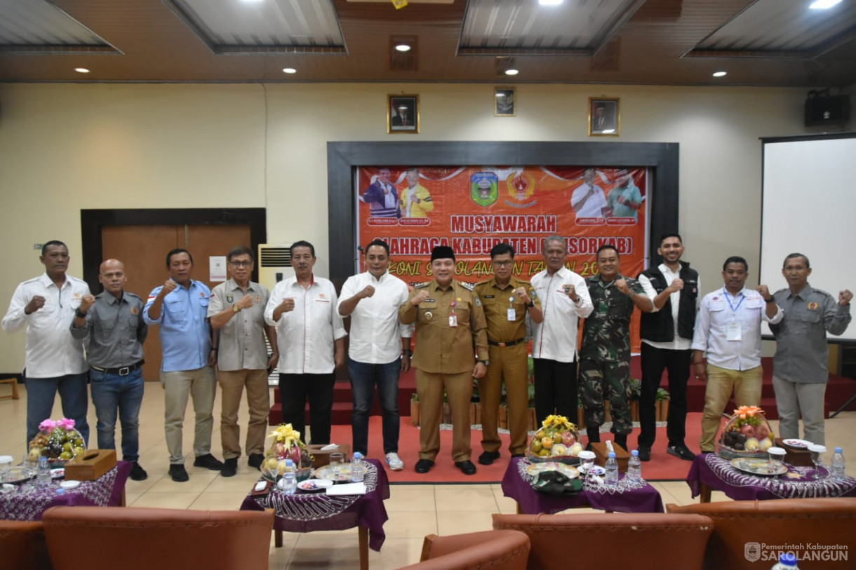 18 Desember 2023 - Musyawarah Olahraga Kabupaten Di Aula Hotel Abadi Sarolangun