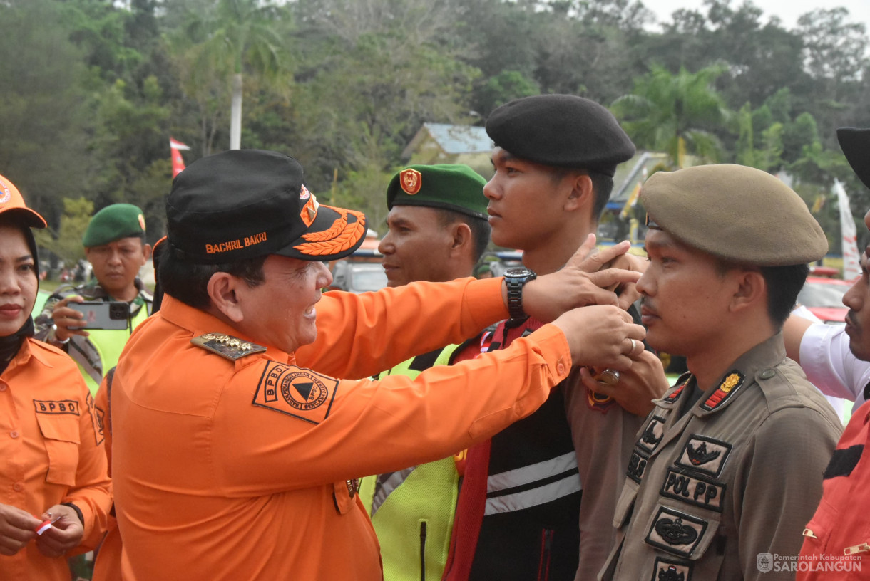 28 Agustus 2024 -&nbsp;Apel Gabungan Siaga Bencana Kebakaran Hutan Dan Lahan, Bertempat di Lapangan Gunung Kembang Sarolangun