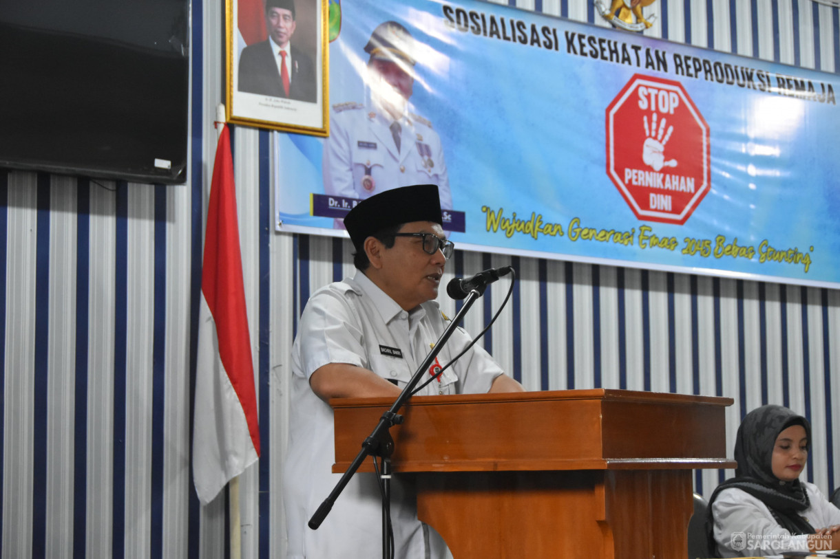 13 Desember 2023 - Sosialisasi Kesehatan Reproduksi Remaja Stop Pernikahan Dini Di Aula Diknas Sarolangun