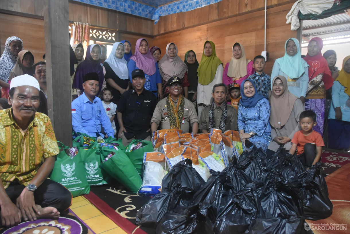 2 November 2024 - Kunjungan Kerja Sekaligus Penyerahan Bantuan Baznas Dan Dinsos, Bertempat di Desa Napal Melintang Kecamatan Limun