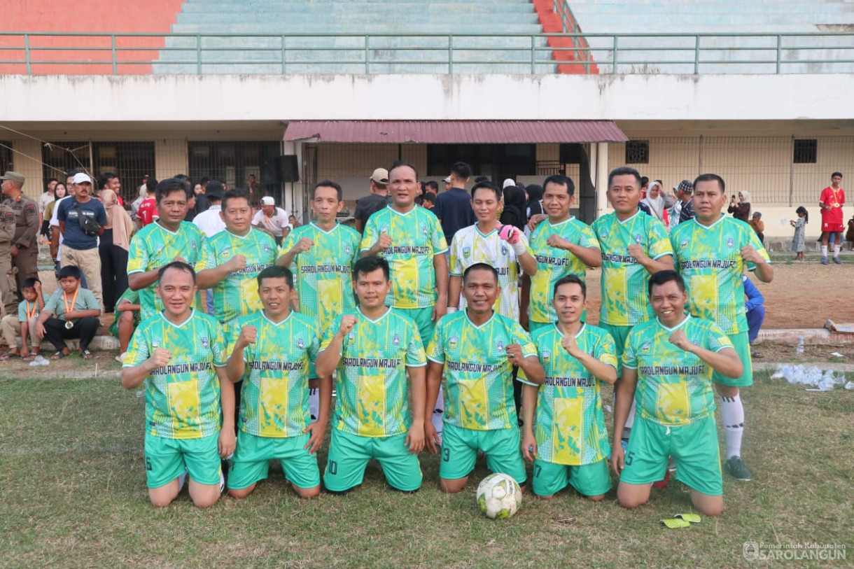 8 Agustus 2025&nbsp; Pertandingan Sepakbola Antara Pemerintah Kabupaten Sarolangun dengan Pemerintah Kabupaten Batanghari Sekaligus Pertandingan Final Liga Askab di Lapangan GOR Sarolangun