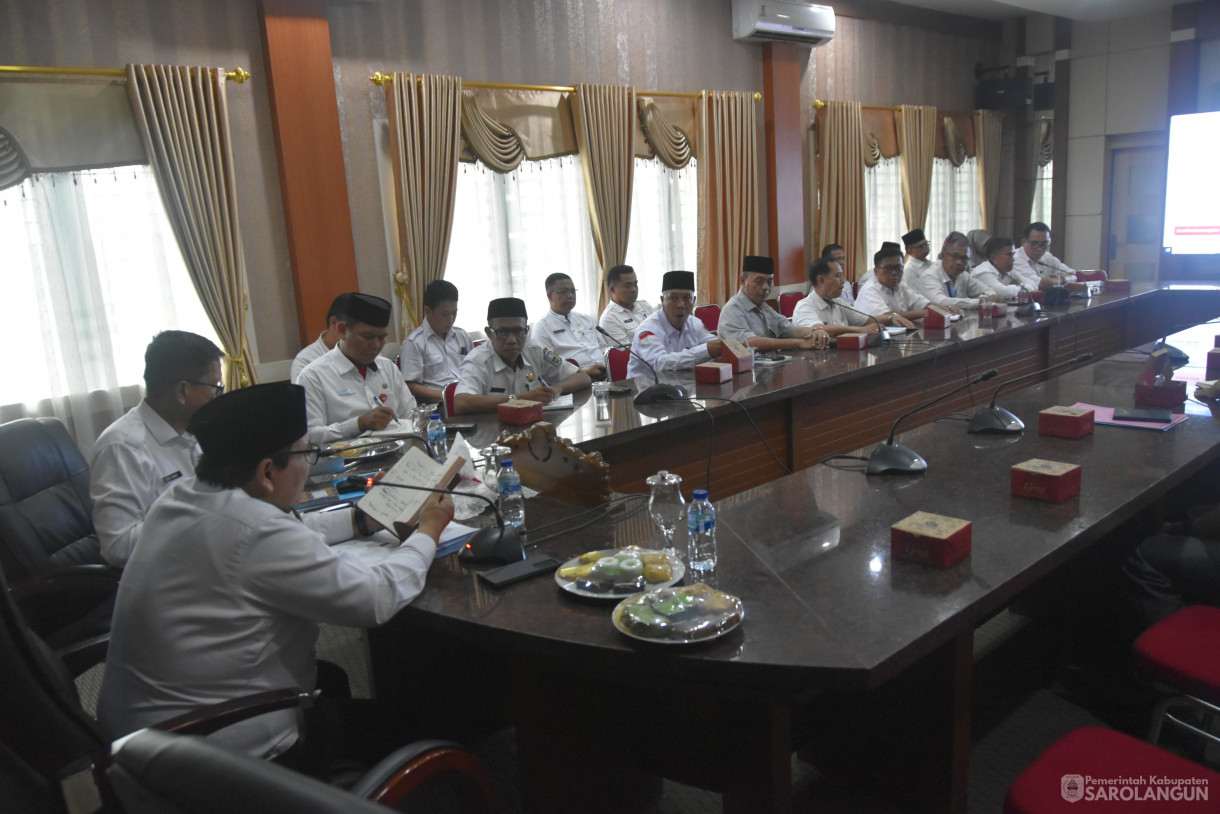 19 Juni 2024 - Rapat Survei Penilaian Integritas Di Ruang Pola Utama Kantor Bupati Sarolangun