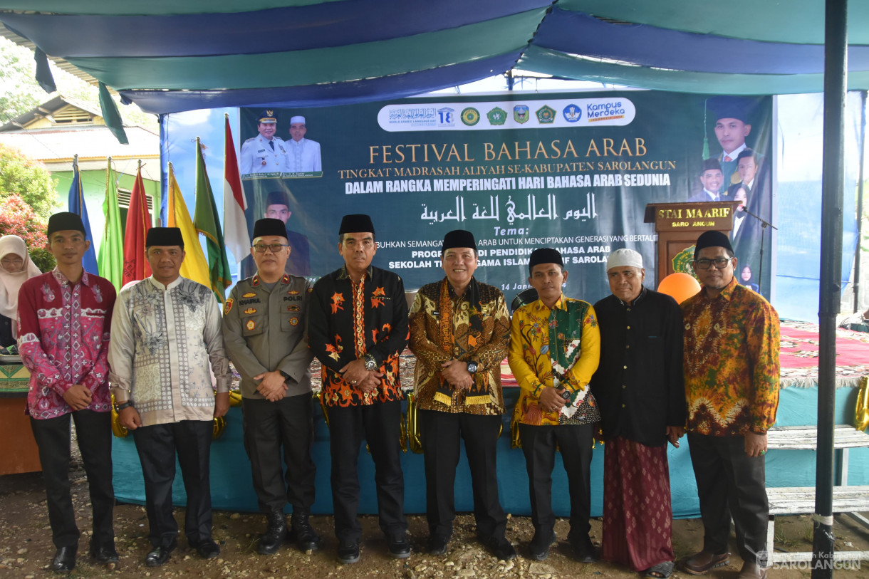 14 Januari 2024 - Festival Bahasa Arab Tingkat Madrasah Aliyah Sekabupaten Sarolangun Dalam Rangka Memperingati Hari Bahasa Arab Sedunia Di Stai Maarif Kecamatan Pelawan