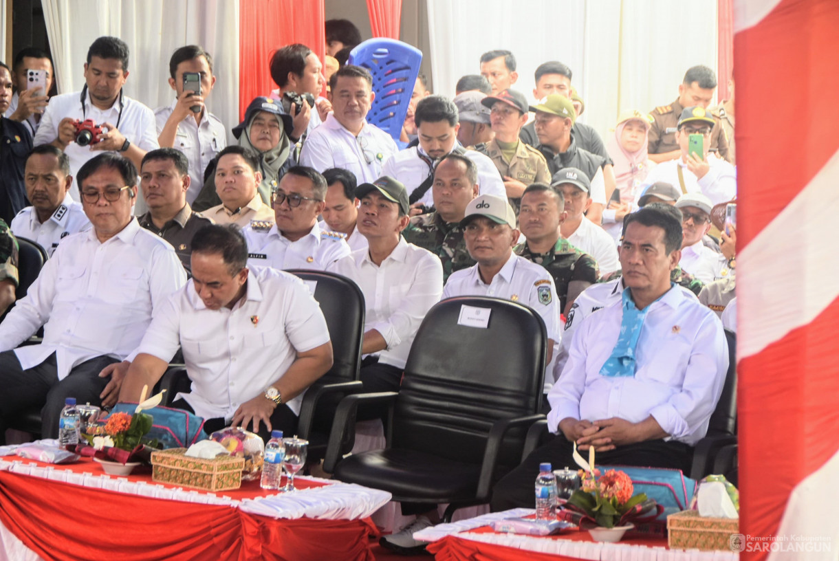 23 Juli 2025 - Kunjungan Kerja Menteri Pertanian RI Dalam Rangka Mendukung Pelaksanaan Program Swasembada pangan di Desa Tanjung Mudo Kecamatan Sitinjau Laut Kabupaten Kerinci