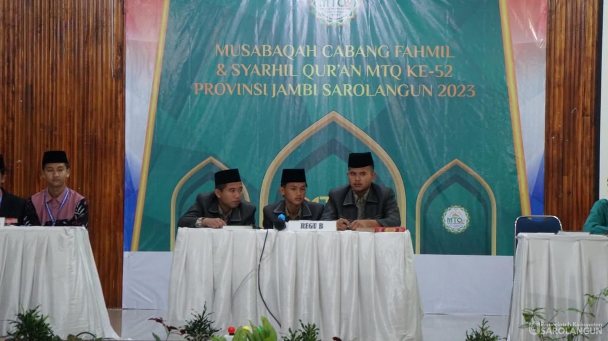 Musabaqah Cabang Fahmil Qur'an - Aula Bappeda Kabupaten Sarolangun