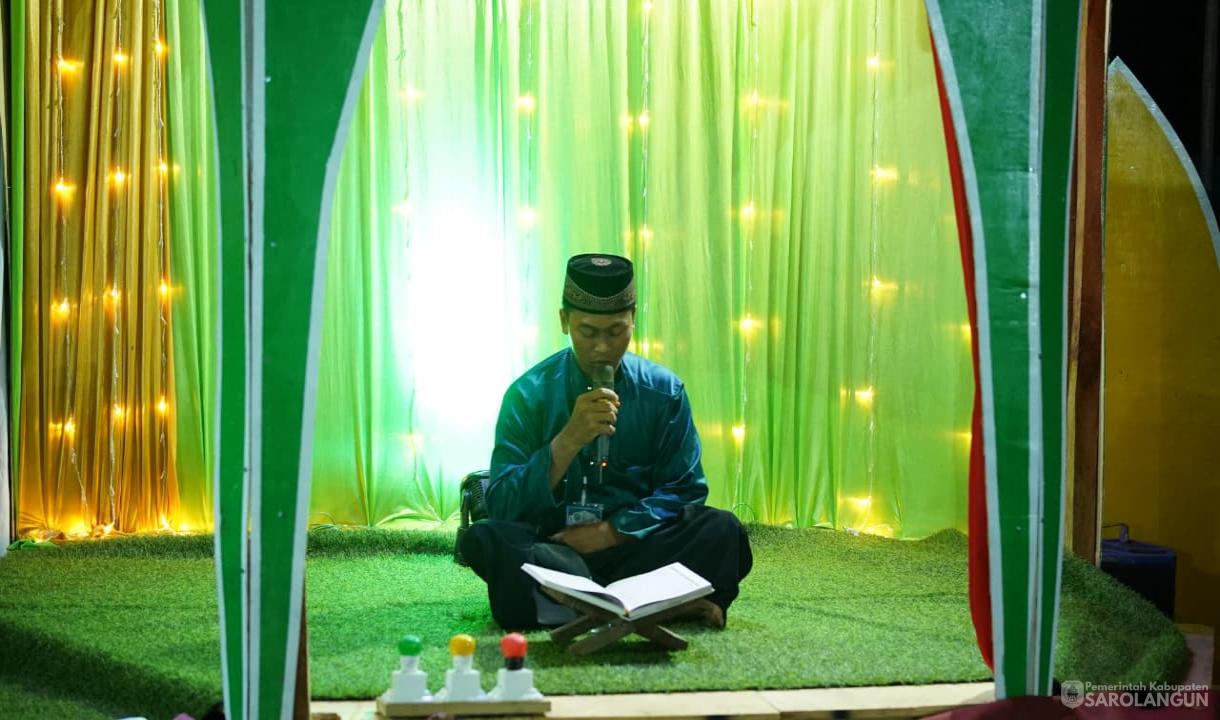 22 Juni 2026 Wakil Bupati Sarolangun Membuka Secara Resmi Musabaqah Tilawatil Quran ke III Tingkat Kecamatan Mandiangin Timur di Lapangan Desa Meranti Baru