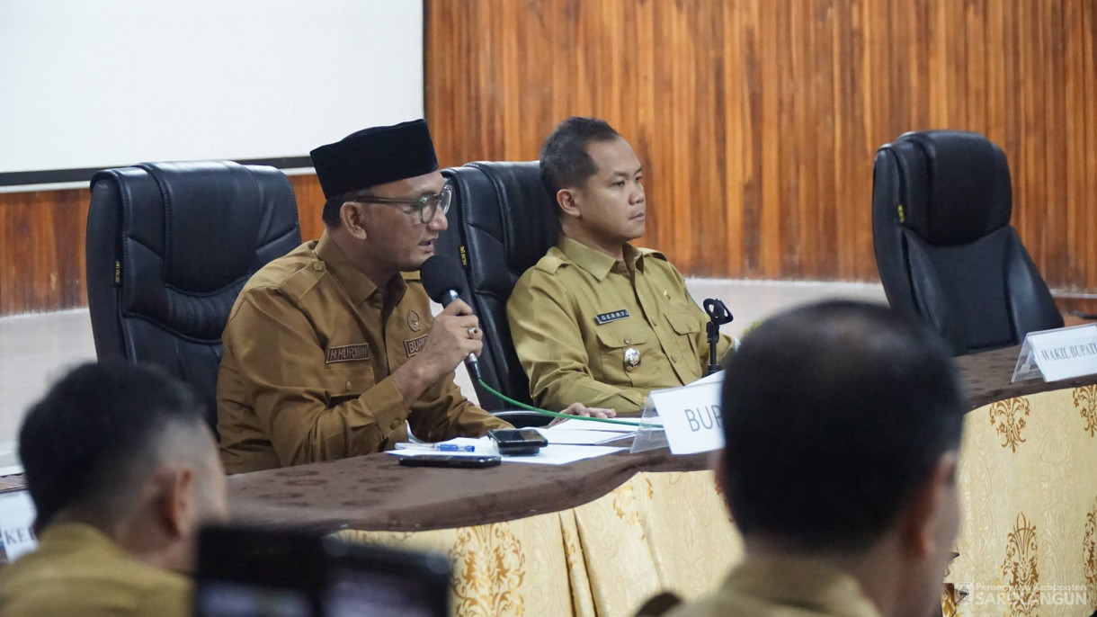 9 Maret 2026&nbsp;Paparan Laporan Keterangan Pertanggungjawaban Kepala Perangkat Daerah&nbsp; Tahun 2025 Kepada Bupati Sarolangun di Aula Bappeda Sarolangun