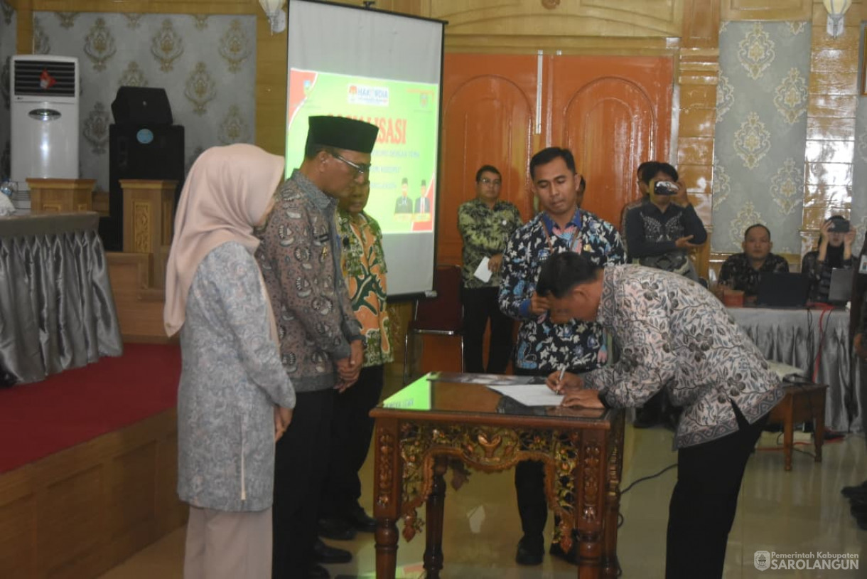 6 November 2025&nbsp; Pembukaan Secara Resmi Kegiatan Sosialisasi Peraturan Pencegahan Korupsi di Kabupaten Sarolangun