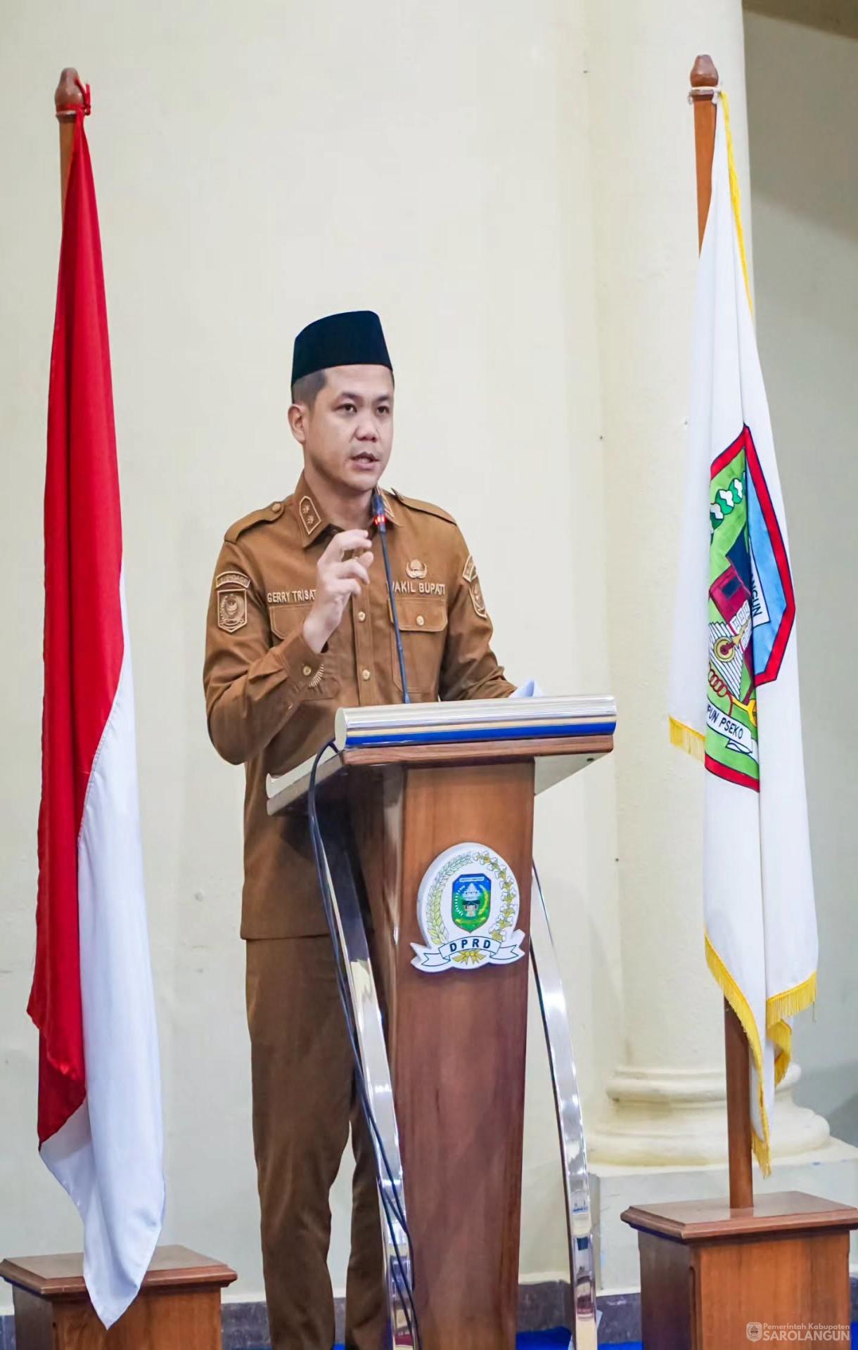 22 Juni 2026 Rapat Paripurna Tingkat I Tahap I Penyampaian Rancangan Peraturan Daerah Pertanggungjawaban Pelaksanaan APBD Kabupaten Sarolangun Tahun Anggaran 2025