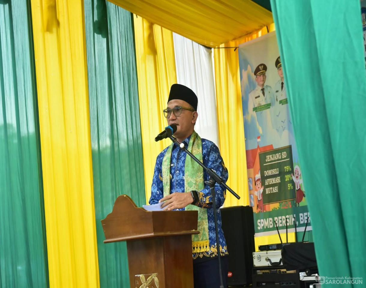 17 Juni 2026 Bupati Sarolangun Menghadiri Acara Launching Sistem Penerima Murid Baru&nbsp; Tahun ajaran 2026 2027 di SMPN 36 Sarolangun