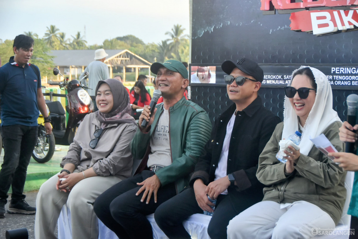 22 Juni 2025 -&nbsp;Deklarasi Anti Narkoba, Bupati dan Wakil Bupati Sarolangun Hurmin dan Gerry Trisatwika Riding Ridevolution Bersama JBI Siginjai Squad&nbsp;&nbsp;