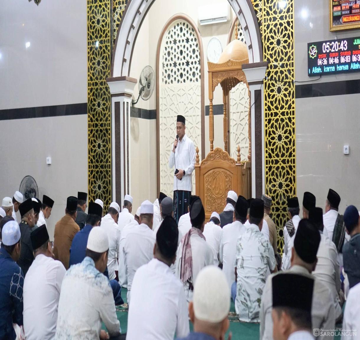 22 Mei 2026 Shalat Subuh Bersama di Masjid Baitrahman Desa Pasar Singkut Kec. Singkut