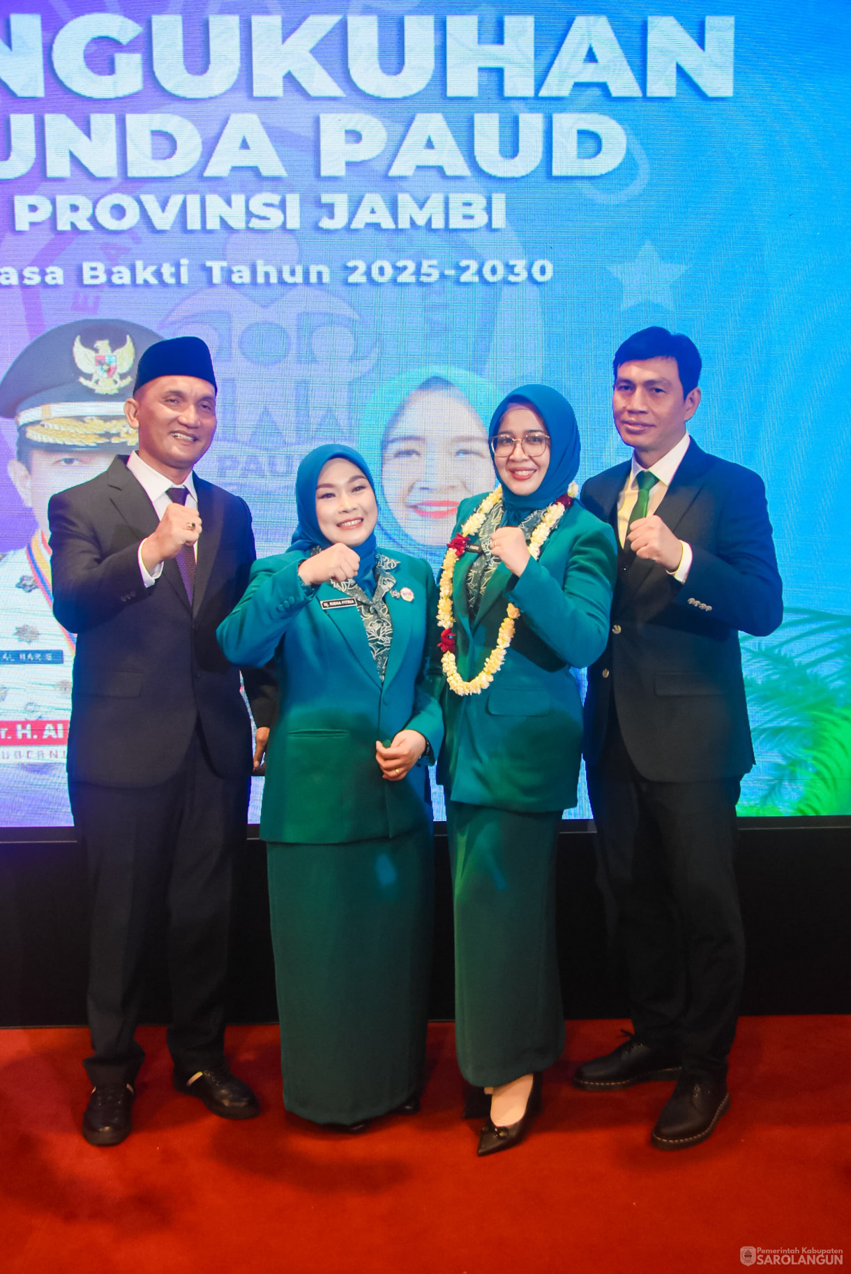 10 Maret 2025 - Pelantikan Ketua TP PKK, Bunda PAUD, Ketua Dekranasda Se Provinsi Jambi Bertempat di Auditorium Rumah Dinas Gubernur Jambi
