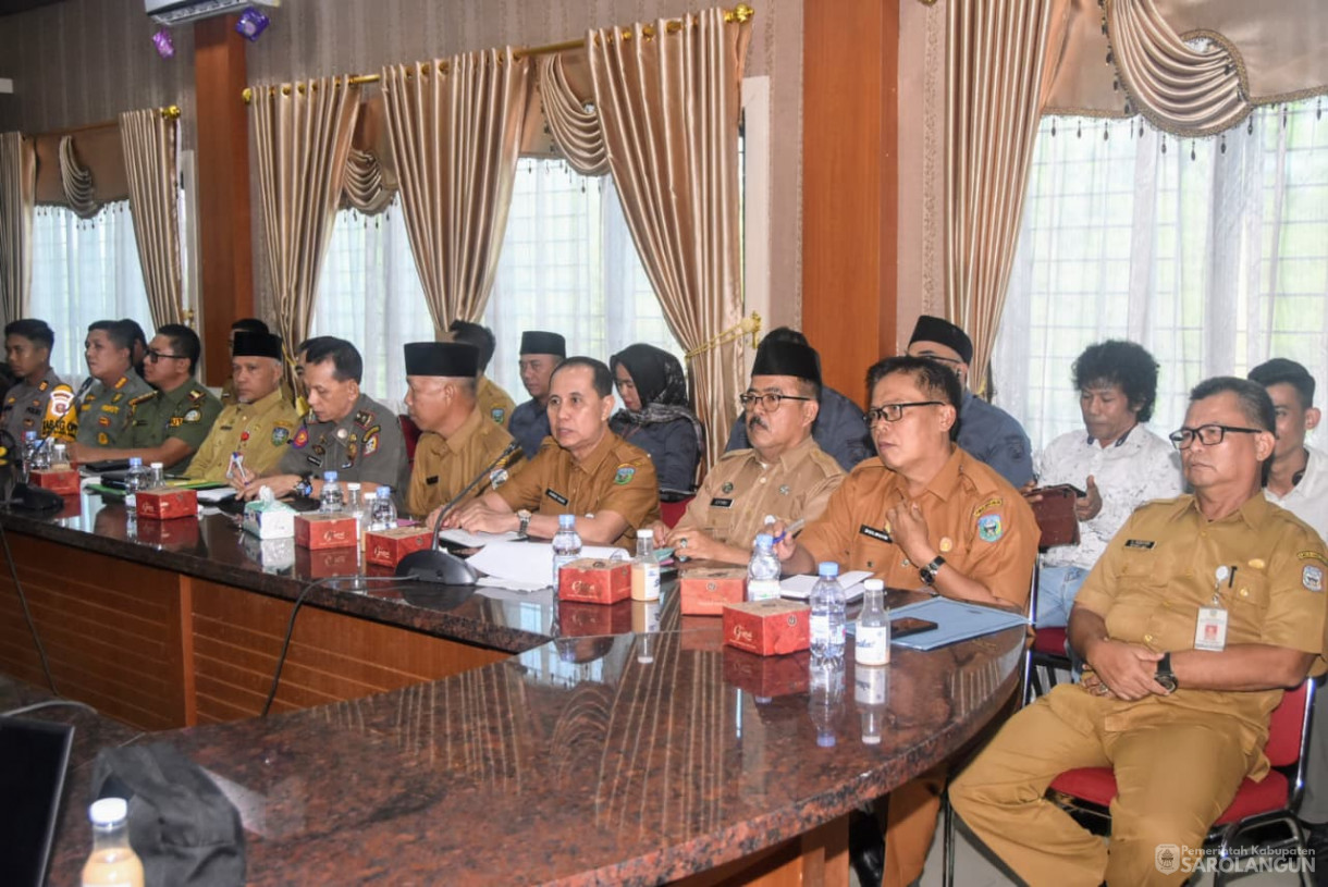 26 Agustus 2025 Rapat Koordinasi Forkopimda Kabupaten Sarolangun di Ruang Pola Utama Kantor Bupati Sarolangun