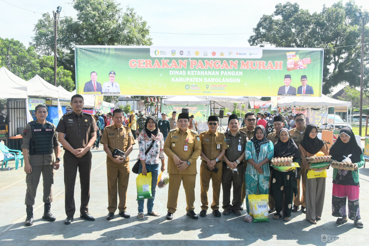 01 April 2024 - Apel Siaga Pengamanan Pasokan Dan Harga Pangan Jelang Idul Fitri 2024 Di Laman Basamo