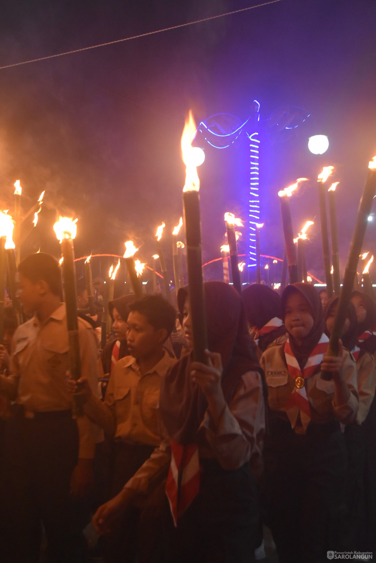 16 Agustus 2024 - Upacara Pawai Obor, Bertempat di Rumah Dinas Bupati Sarolangun