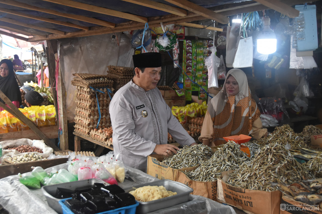 8 April 2024 - Meninjau Kondisi Harga Pangan Menjelang Lebaran Di Pasar Atas Sarolangun