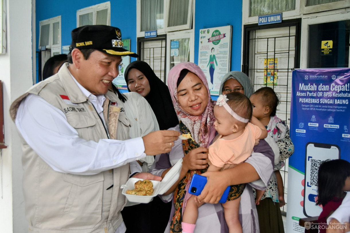 6 Desember 2023 - Memberikan Bantuan Penanganan Stunting Di Puskesmas Sungai Baung Kecamatan Sarolangun