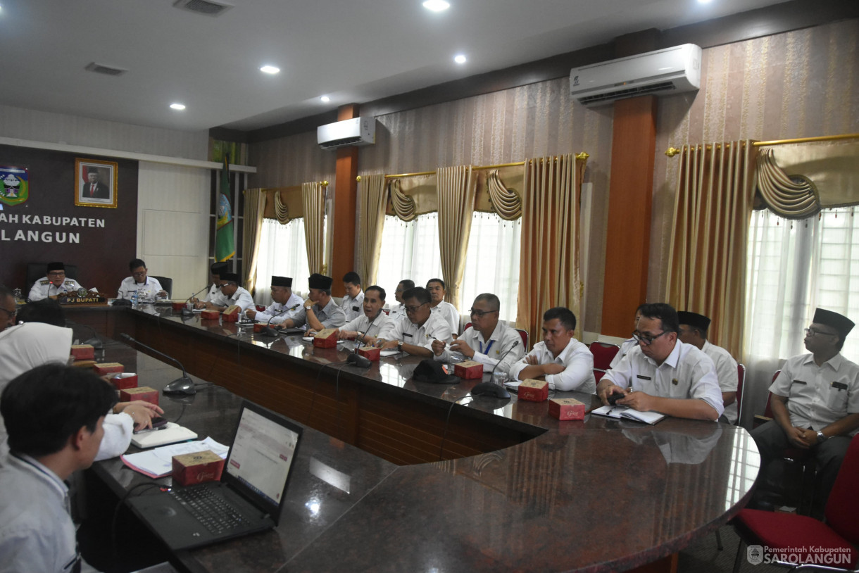 19 Juni 2024 - Rapat Survei Penilaian Integritas Di Ruang Pola Utama Kantor Bupati Sarolangun