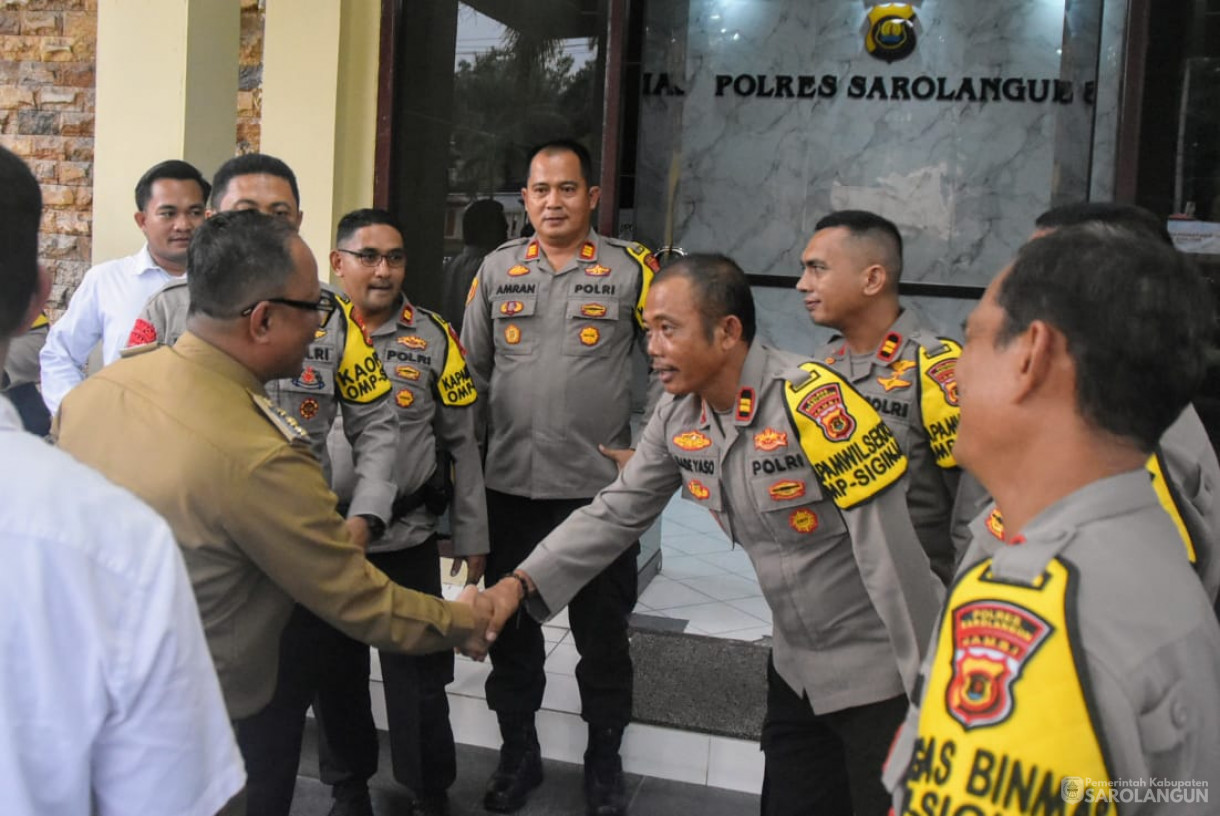 23 Septmber 2024 -&nbsp;Silaturahmi Dengan Kapolres Kabupaten Sarolangun, Bertempat di Kantor Polres Sarolangun