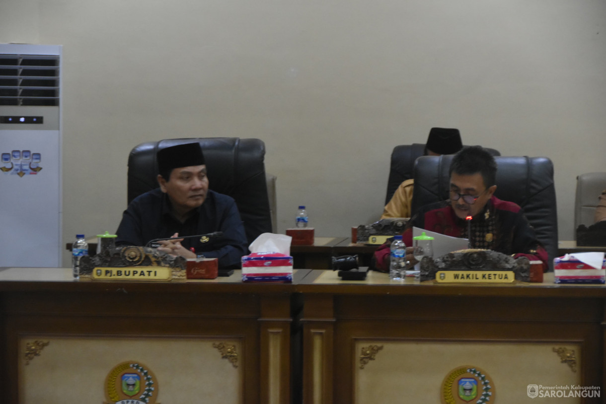 24 Juni 2024 - Rapat Paripurna Tingkat I Tahap 2, Tingkat I Tahap 3, Tingkat II, Bertempat di Gedung DPRD Sarolangun