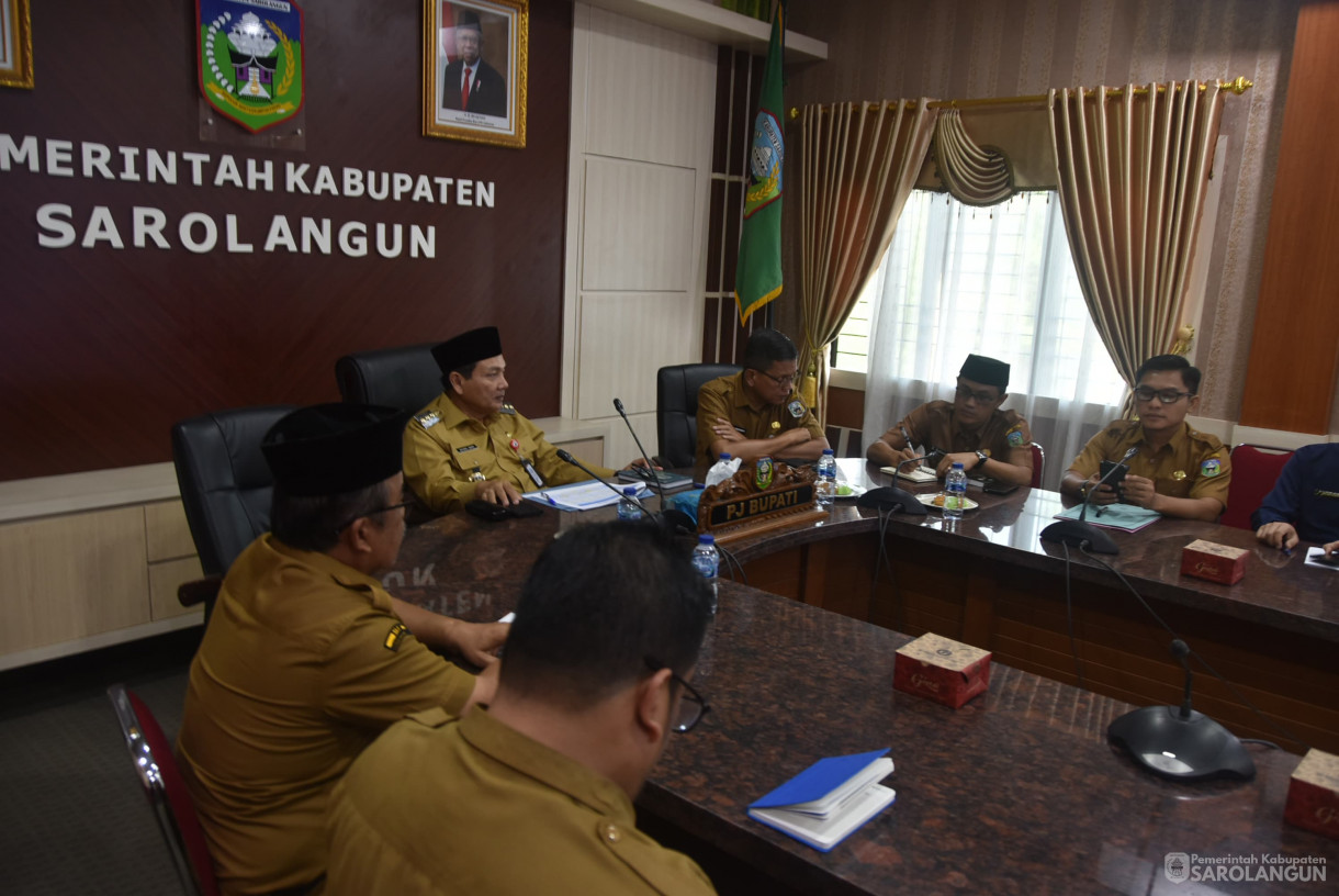 19 Agustus 2024 - Rapat TPID Via Zoom Meeting, Bertempat di Ruang Pola Utama Kantor Bupati Sarolangun