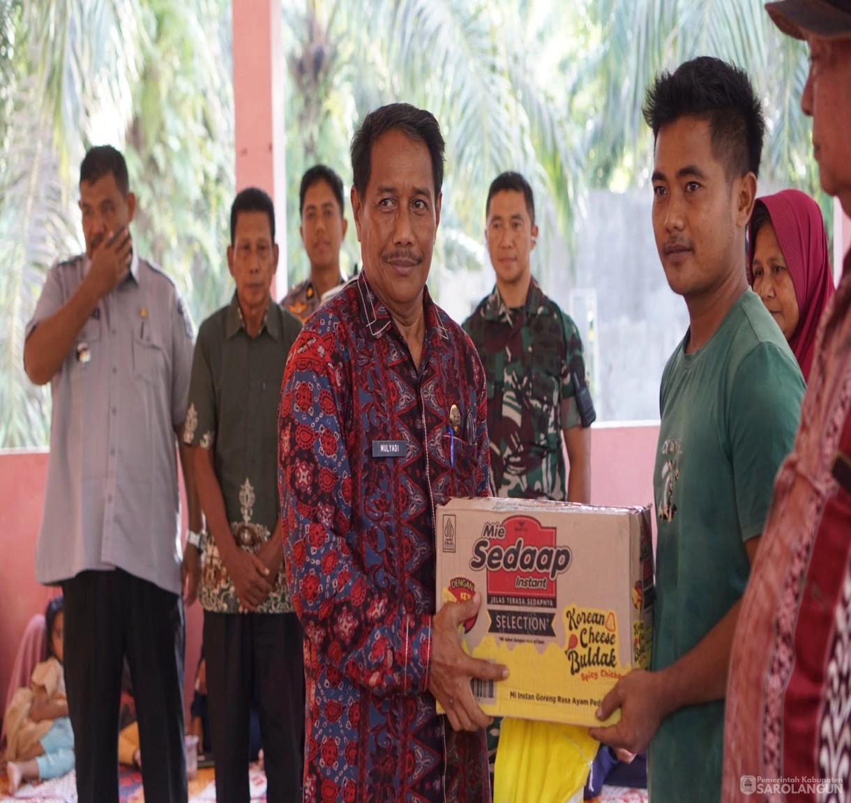 10 Juli 2026 Penyerahan Bantuan Korban Banjir di Kecamatan Mandiangin Timur