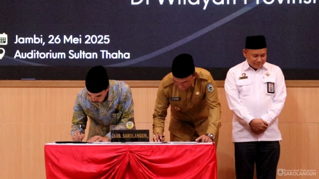 26 Mei 2025 - Bupati Sarolangun Menghadiri Acara Penyampaian&nbsp; Laporan Hasil Pemeriksaan atas Laporan Keuangan Pemerintah Daerah Tahun Anggaran 2024 Di Wilayah Provinsi Jambi