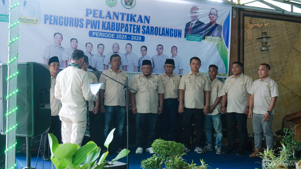 27 November 2025 Pelantikan Pengurus PWI Sarolangun Periode 2025 sd 2028&nbsp;