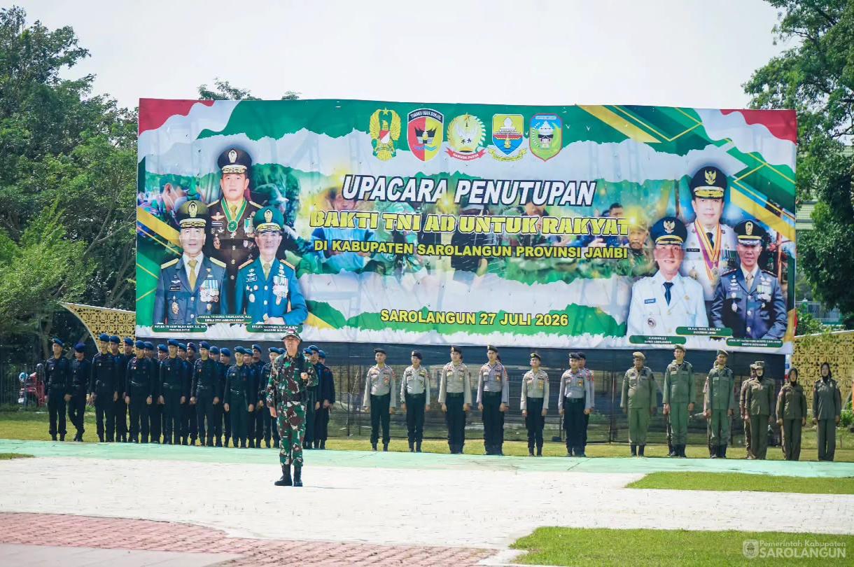 27 Juli 2026 Upacara Penutupan Karya Bhakti Skala Besar di Lapangan Gunung Kembang Sarolangun