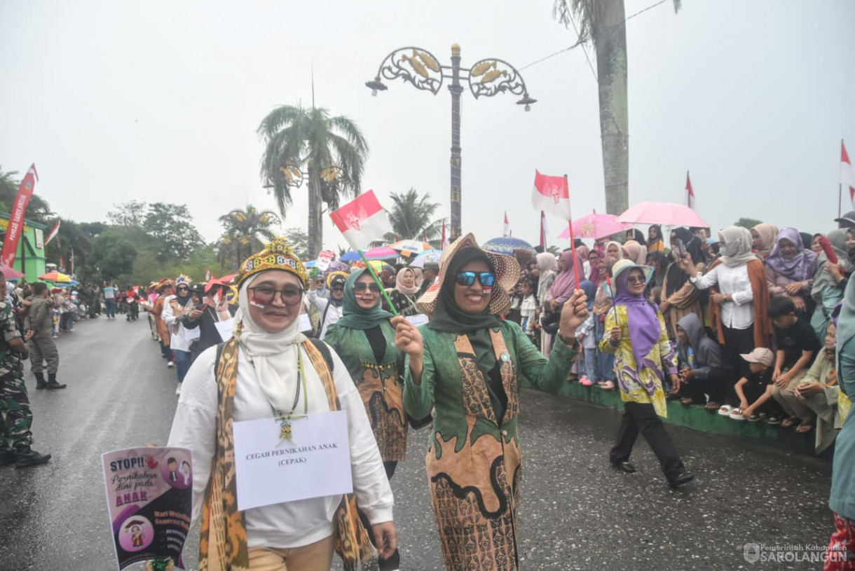 18 Agustus 2025 Pawai Pembangunan di Depan Rumah Dinas Bupati Sarolangun
