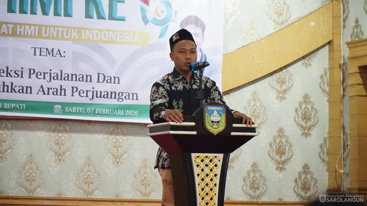 7 Februari 2026&nbsp; Milad Himpunan Mahasiswa Islam Kabupaten Sarolangun ke 79 Tahun